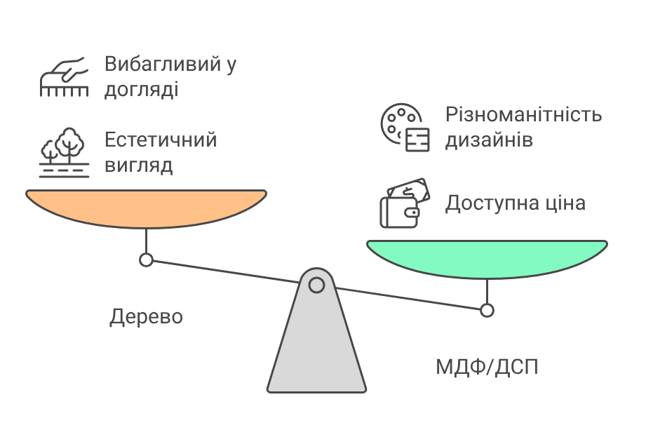 Вибір матеріалів і меблів 1