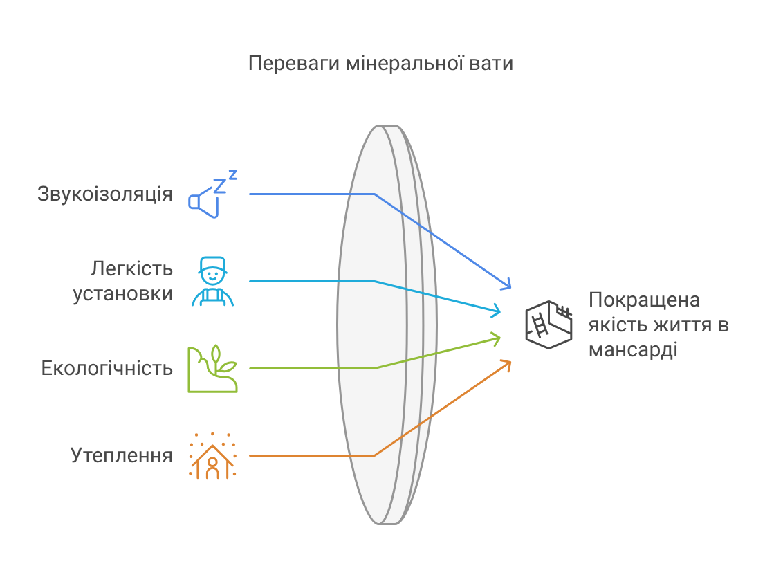 Звукоізоляція мансарди за допомогою мінеральної вати