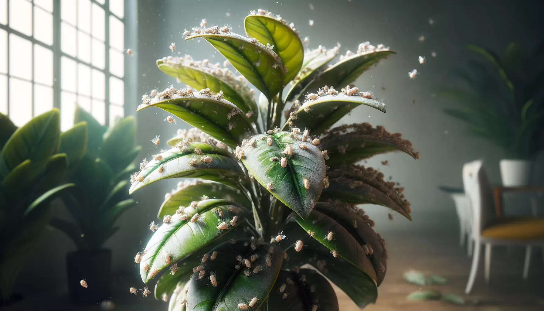 Enfermedades del ficus mosca blanca