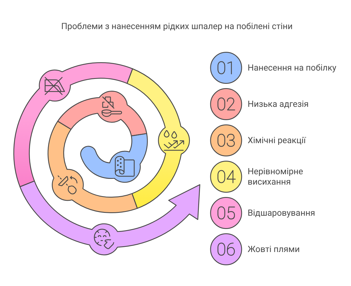 Чи можна наносити рідкі шпалери на побілку_ - visual selection