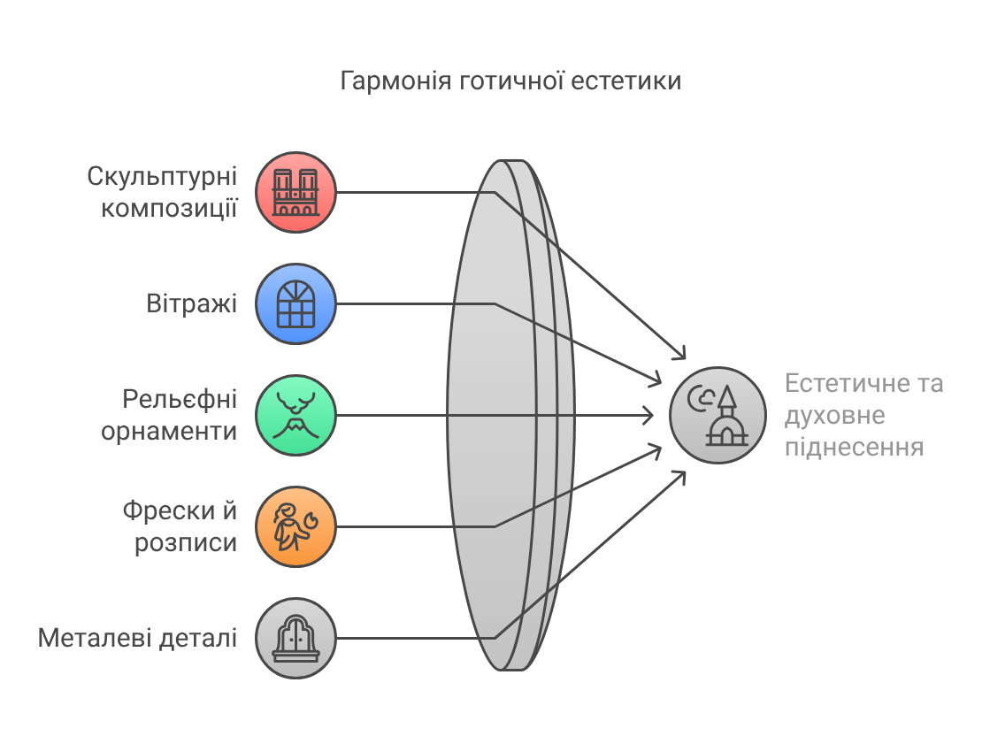 С какво украсявали фасадите и интериорите на готическите катедрали_ - visual selection