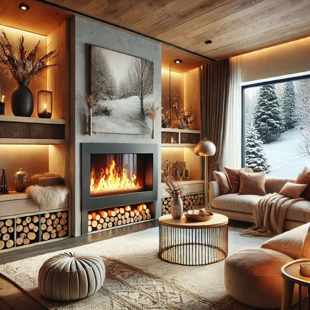 Ideas for creating a cozy atmosphere with a fireplace