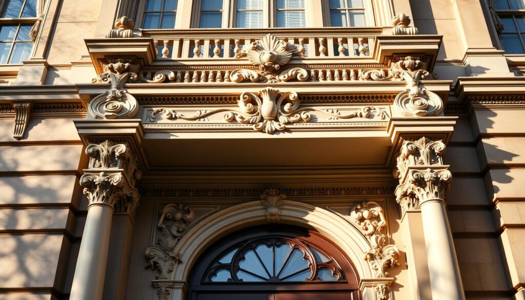 Decorative elements of the facade