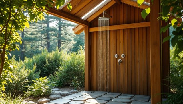 shower at the summer house