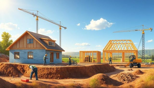 stages of house construction