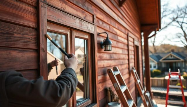 peinture des façades en bois