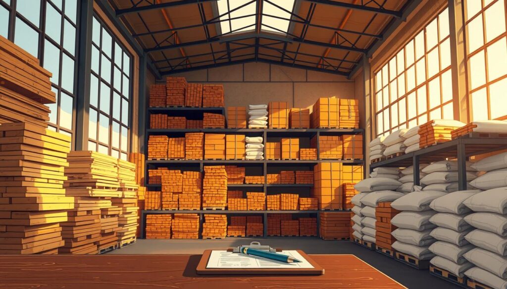 Accounting for building materials