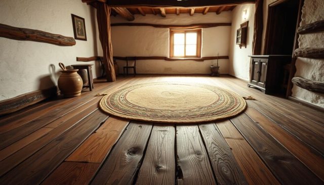 floor in a Ukrainian house