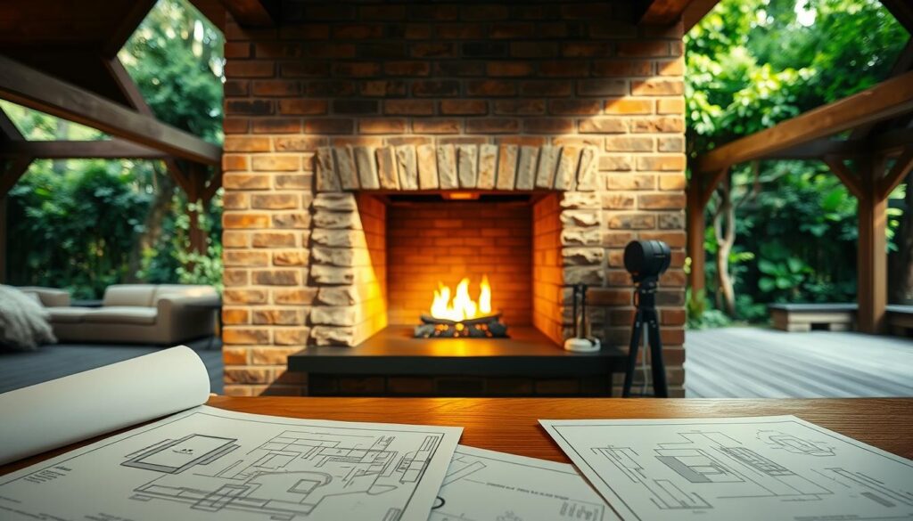 designing the fireplace