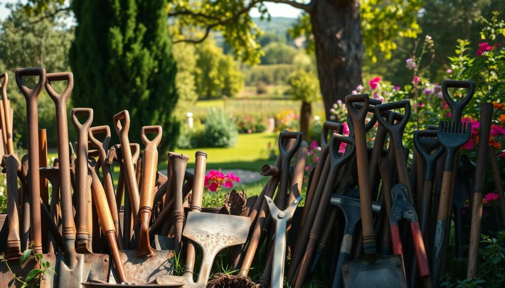 herramientas de jardinería