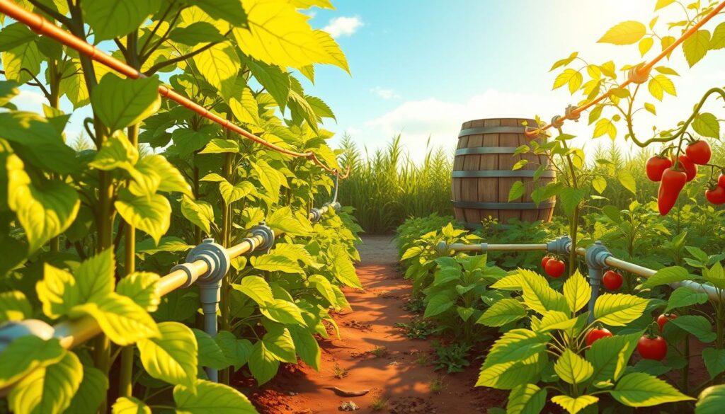 Drip irrigation of vegetable crops