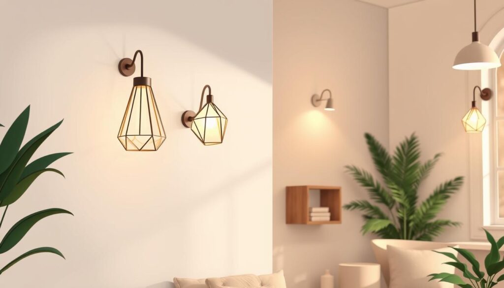 Luminaires originaux pour murs blancs