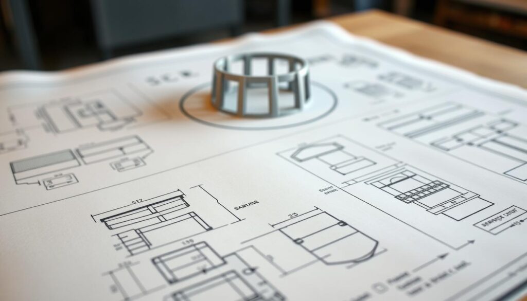 Planung der Grillkonstruktion