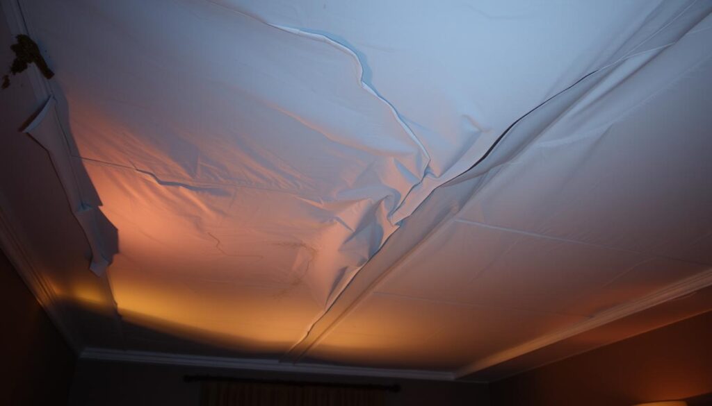 stretch ceiling repair