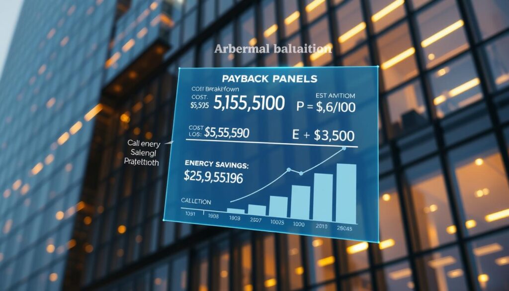 Calculation of thermal panel payback periods