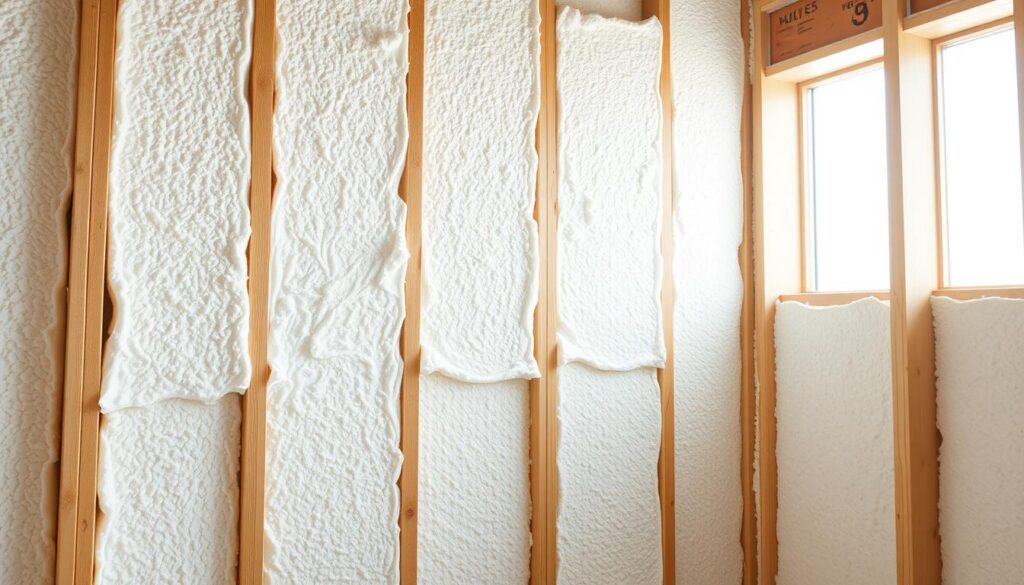 insulating walls from the inside with polystyrene foam