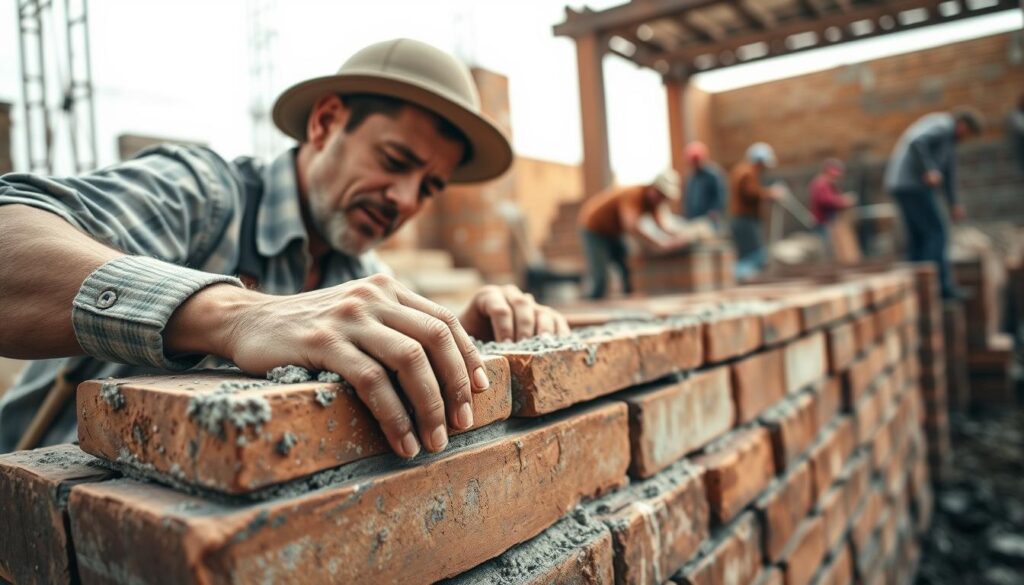 problem solving during bricklaying