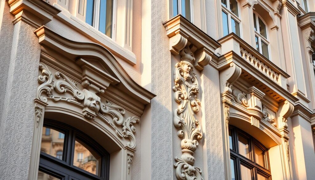 exterior decoration of buildings